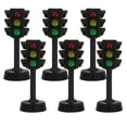 thumbnail image 1 of 6 piezas de juguete de simulación de semáforo para niños, juego de señales de tráfico con luz, semáforo para educación temprana y decoraciones de fiesta., 1 of 8