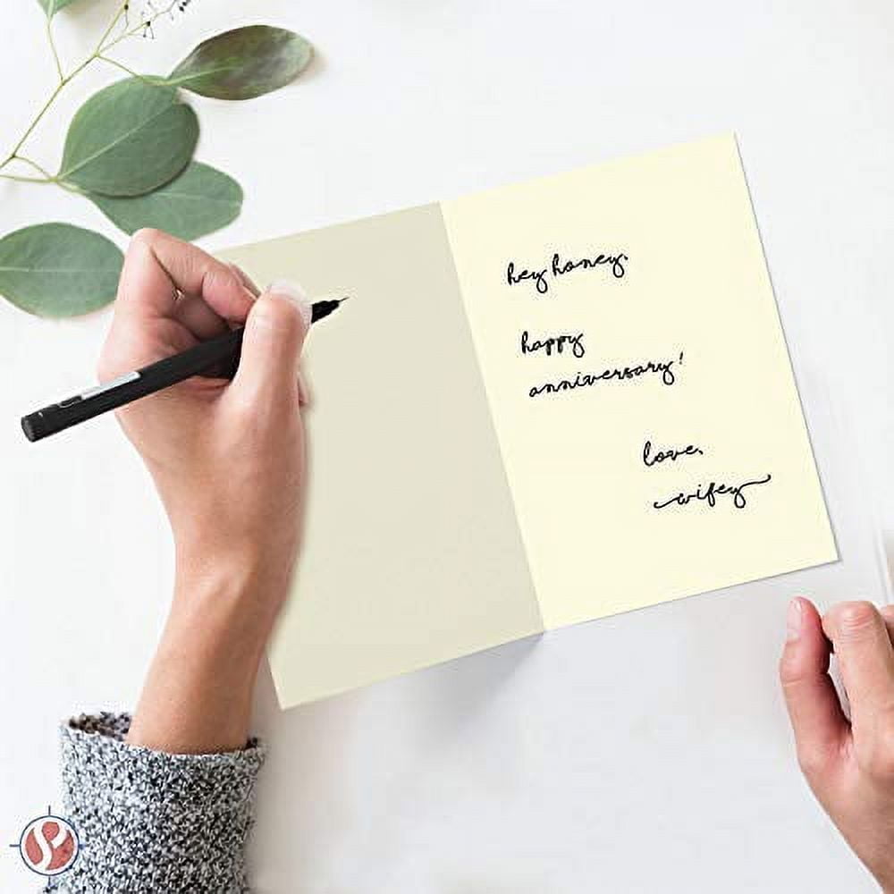 Blank Cream / Off-White / Natural Pre-Scored Cardstock - Perfect for Business, Invitations, Bridal Shower, Birthday, Invitation Letter, Weddings and All Occasion | 5.5" x 8.5" When Folded | Pack of 50