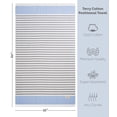 thumbnail image 5 of American Soft Linen Premium Turkish Peshtemal Beach Towel - Lightweight, Quick-Drying Terry Cloth, 35x60 Inches, Sand-Free, Soft & Absorbent, Navy Blue, 5 of 7