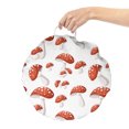 thumbnail image 2 of Nature Round Floor Cushion with Handle, Amanita Muscaria Mushrooms Motifs in Cartoon Style, Decorative Pillow for Living Room & Dorms, 18" Round, Burnt Orange Rust, by Ambesonne, 2 of 4