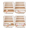 thumbnail image 5 of Stair Treads for Wooden Steps,Pink Flamingos Peel and Stick Stair Treads with Reusable Adhesive,Summer Green Tropical Palm Leaves Non Slip Indoor Stairs Runner Rugs Mats for Elders Dogs 8"x30" 15PCS, 5 of 7