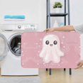 thumbnail image 7 of Bathroom Rugs Sets 3 Piece - Cute Pink Halloween Ghost A Absorbent Non Slip Bath Mats, U-Shape Toilet Lid Cover, Contour Mat, Soft Washable Shower Mats Bath Rug Mat for Bathroom Tub Toilet, 7 of 7