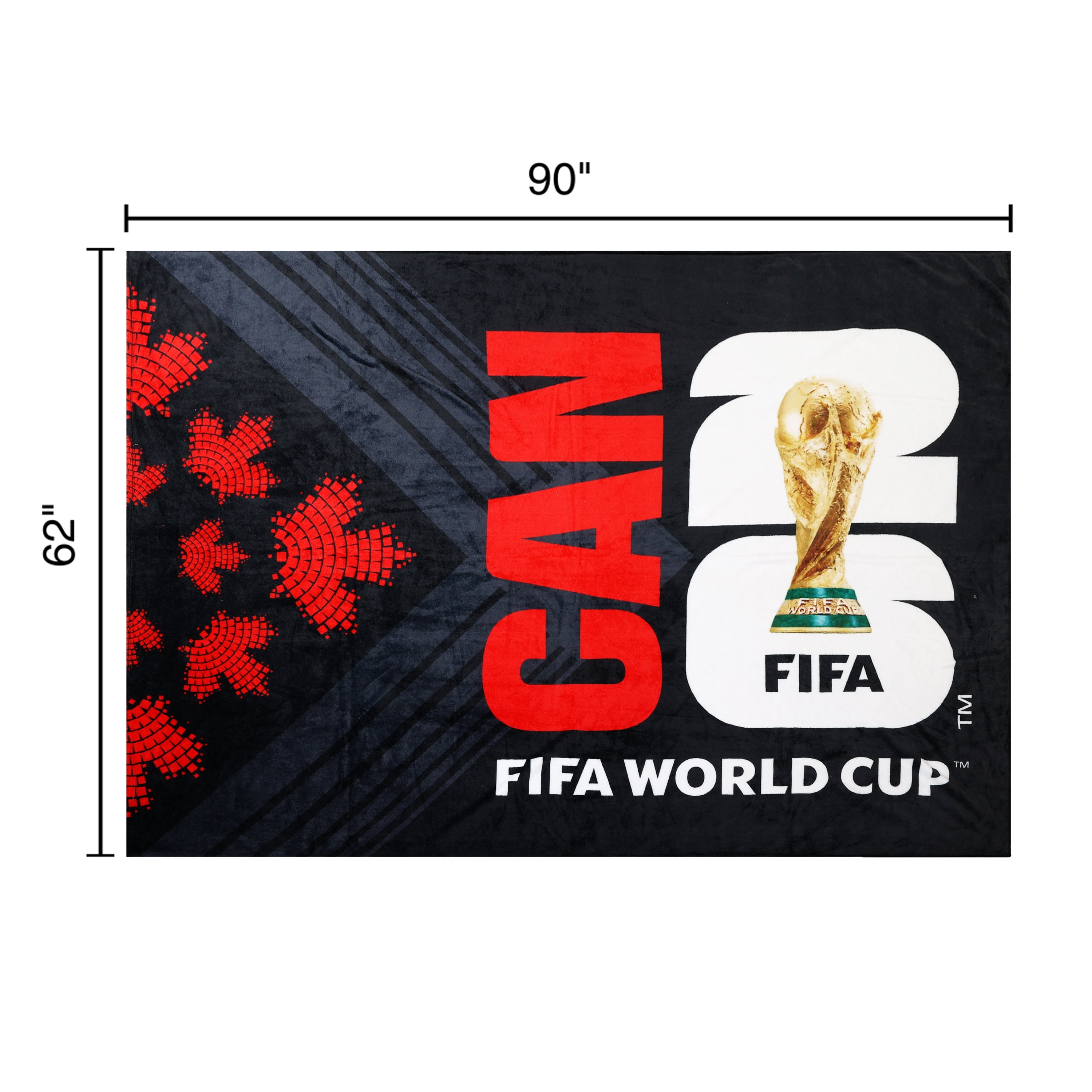 FIFA Team Canada Game Day Blanket, 66" x 90", FIFA GAME DAY BLANKET