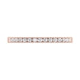 thumbnail image 3 of 1/5 Carat Prong Set Diamond Wedding Band Ring in 14K Rose Gold (Ring Size 10.25) (I1-I2 Clarity), 3 of 4