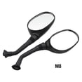 thumbnail image 1 of 1Pair Left/Right Electric Bicycle Rearview Mirrors Black 3D 6mm/8mm Bike Cycling Clear Wide Range Back Sight Rearview Reflector, 1 of 9
