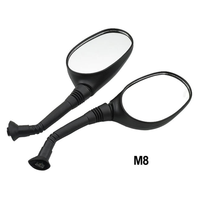 1Pair Left/Right Electric Bicycle Rearview Mirrors Black 3D 6mm/8mm Bike Cycling Clear Wide Range Back Sight Rearview Reflector