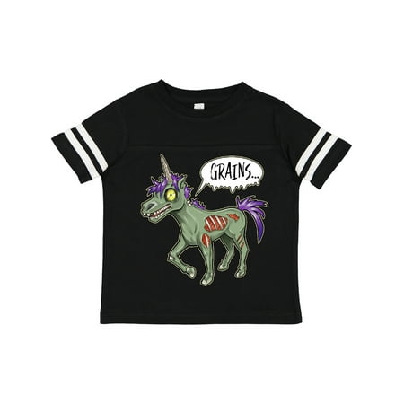 

Inktastic Zombie Unicorns Wants Grains- Halloween Gift Toddler Boy or Toddler Girl T-Shirt