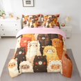 thumbnail image 2 of jejeloiu Cute Cartoon Sheep 7-Piece Twin Bedding Sets,Kawaii Animal Bedding Comforter Set,Colorful Sheep Sheet Sets Forgirls Boys,Breathable Home Decor Reversible, 2 of 8