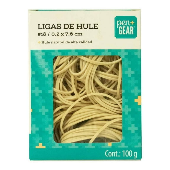 Ligas Pen + Gear de Hule Gris