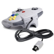 New Wired Controller Joystick Compatible With Nintendo 64 N64 Video Game Console Gray Color