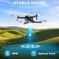 thumbnail image 5 of Drone Gps Con Cámara Para Adultos 2K Hd Fpv Drone Con Retorno Automático Sígueme Circle Fly Waypoint Fly Stable Hover Motor Sin Escobillas Plegable Transmisión 5G Control Remoto Quadcopter Negro, 5 of 5