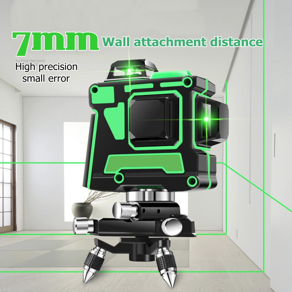 3D Waterproof 12 Lines Green Laser Levels Self-Leveling 360 Horizontal Vertical 