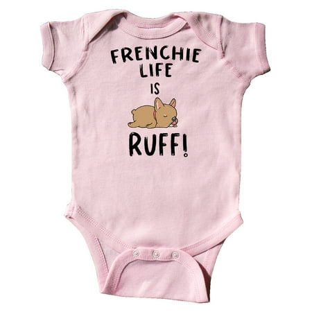 

Inktastic Frenchie Life is Ruff! Blonde Gift Baby Boy or Baby Girl Bodysuit