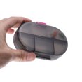 thumbnail image 6 of Unique Bargains 1 Pc 8 Grids Flip Up Double Layer Pill Case Lightweight for Travel Clear Gray, 6 of 6