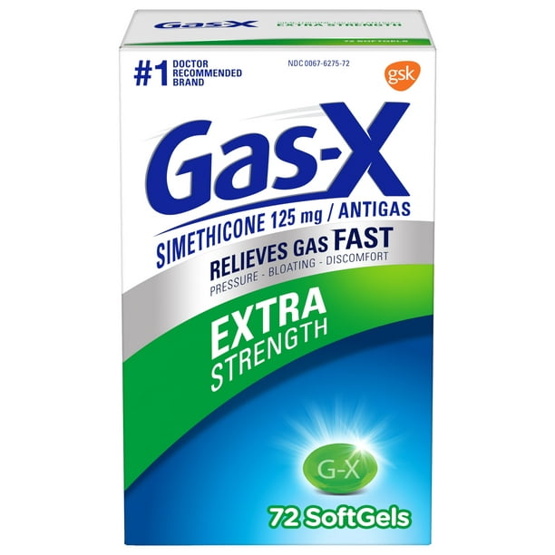 Gas-X Extra Strength Softgel for Fast Gas Relief, 72 count