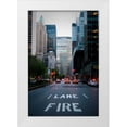 thumbnail image 3 of Erin Berzel 23x32 White Modern Wood Framed Wall Art Titled - Manhattan Fire Lane, 3 of 5