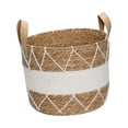 thumbnail image 1 of Cesta para la colada, cesta tejida de cuerda para la colada, cesta de almacenamiento de juguetes nórdicos con asa, cesta para guardería de bebé, bolso grande, 1 of 7