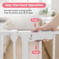 thumbnail image 4 of Pet Gate, Dog Playpen 6Panels 149" Pet Gate Extra Wide 30" Tall House Doorways Fireplace, White, 4 of 7
