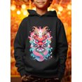 thumbnail image 3 of Kid Boys Tops Year Of The Dragon Print Hoodies Pullover Long Sleeve Casual Graphics Design Spring Fall Sweatshirt, 3 of 9