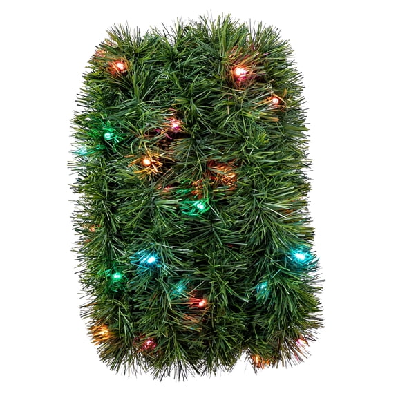 Indoor/Outdoor Soft Pine Pre-Lit Color-Changing LED Artificial Christmas Garland, Green, 25', by Holiday Time