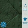thumbnail image 3 of BNM Ultra-Soft Cotton 6 Piece Assorted Towel Set, Forest Green, 3 of 9
