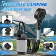 thumbnail image 2 of ALILYY Portable Camping Shower, 7500mAh Rechargeable Shower Pump, 6 Adjustable Shower Modes, Filtered Shower Head & 5 Gallons Foldable Bucket, Outdoor Shower for Travel, Pet Bath,Car Washing,Surff, 2 of 13