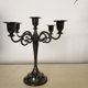 thumbnail image 1 of Candelabro simple para mesa de bar retro de metal, dorado, plateado y cobre para bodas, decoración romántica para bodas, 1 of 6