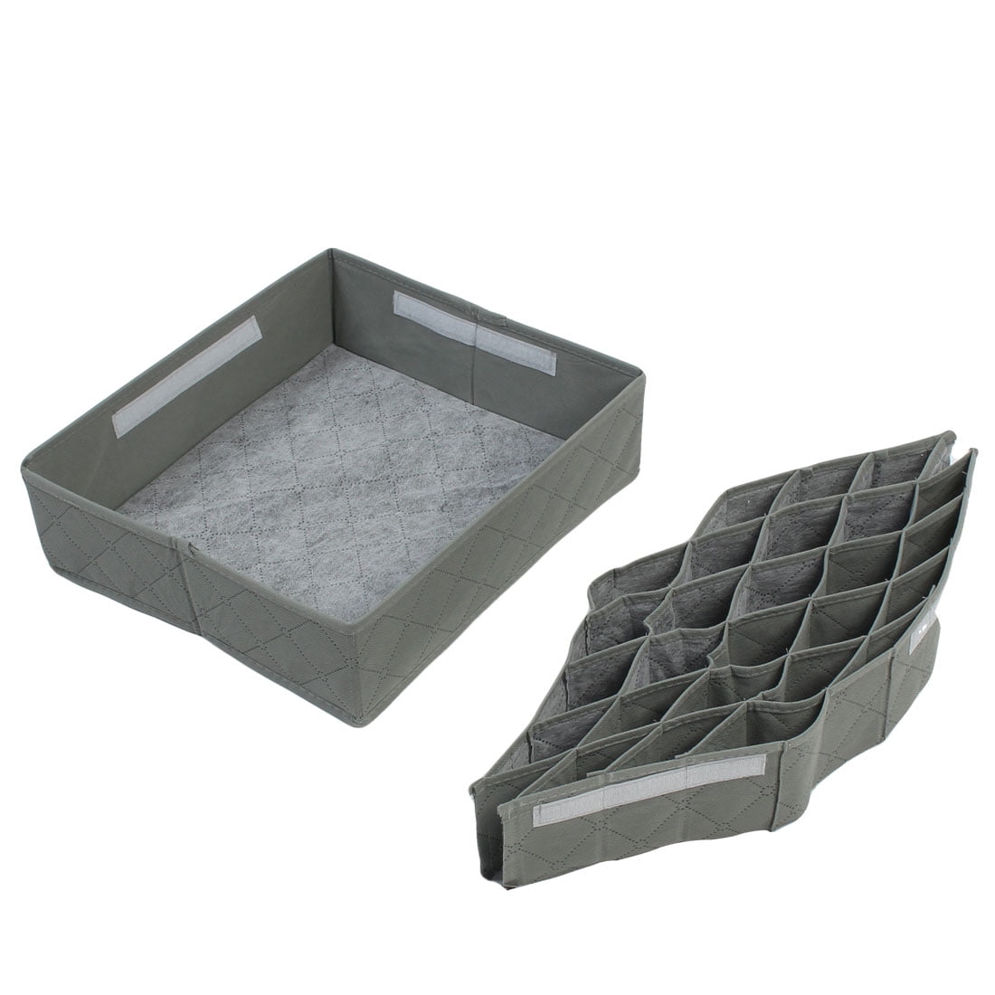 Drawer Folding 30 Compartment Removable Tie Necktie Socks Organizer