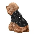 thumbnail image 5 of Fotbe Space Galaxy Print Small Dog Sweater Hoodies Pet Grey Hooded Soft Fleece Sweatshirts with Pocket Fall Winter Puppy Cat Sweaters Warm Clothes-XX-Large, 5 of 7