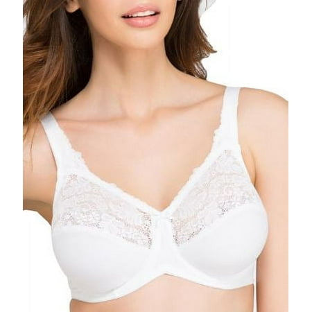 UPC 017626393881 product image for Women s Lilyette 0428 Comfort Lace Minimizer Bra (White 36D) | upcitemdb.com