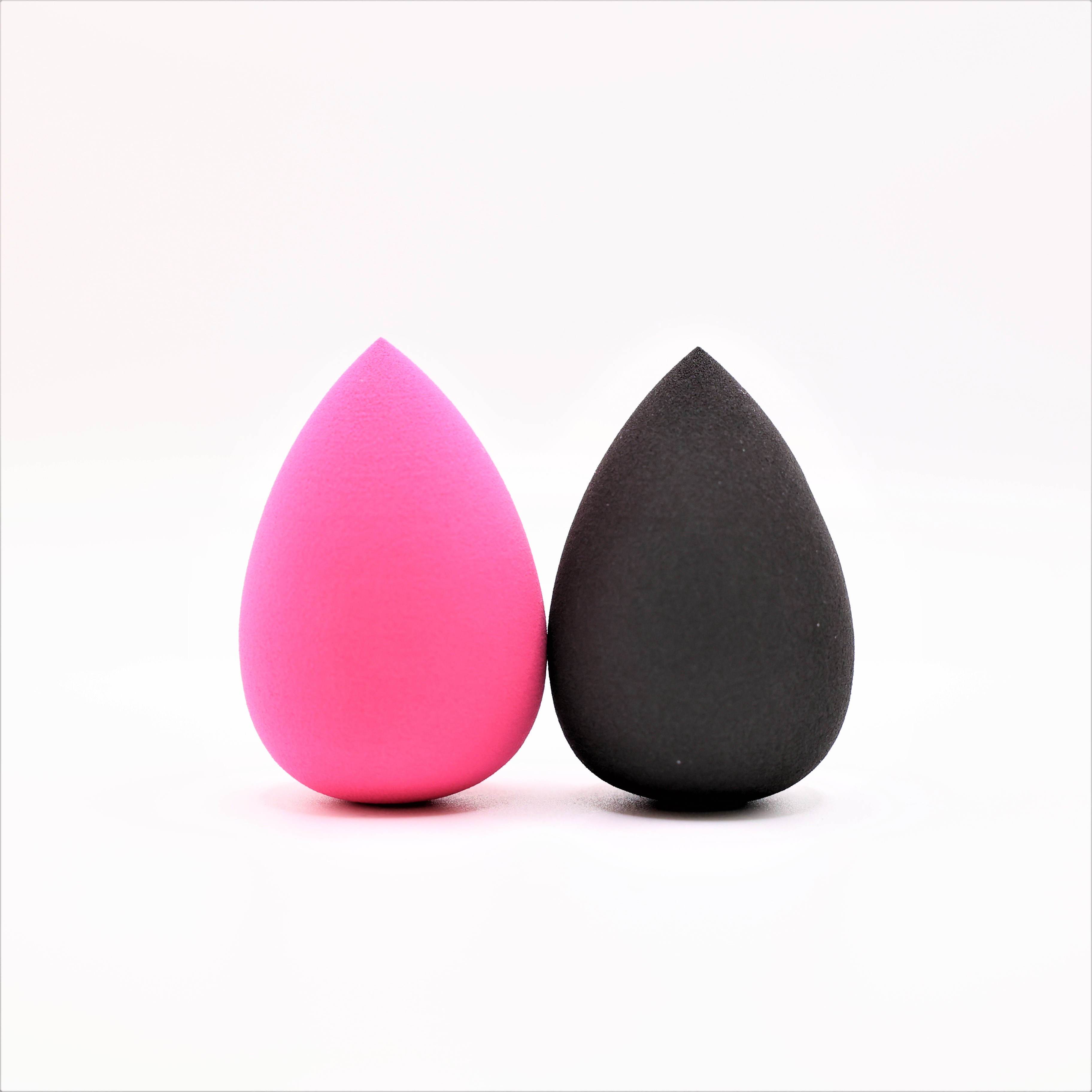 Black & Pink Sponges Makeup Blender for Powder, Cream Beauty Foundation