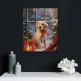 thumbnail image 4 of COMIO  Canvas Wall Art Prints with Dog and Christmas Tree Picture for Holiday Decor, 4 of 4
