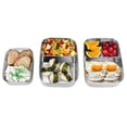 thumbnail image 3 of Hicess 1/2/3 Grids Stainless Steel Portable Food Container Student Bento Lunch Box, 3 of 8