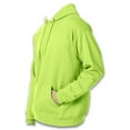 thumbnail image 5 of Hanes- High Visibility Hooded Safety Sweatshirt For Men | Pullover Fleece Hi-Vis Hoodie, Safety Green With Work Reflective, 7.8oz, 50/50 Cotton/Polyester, Size XL , 2 Pack, 5 of 6