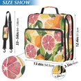 thumbnail image 2 of FORMRS Zipper Binder with Shoulder Strap 2-inch Ring 500 Sheet Capacity File Bag, Citrus Leaves, 2 of 5
