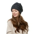 thumbnail image 2 of Holloyiver Women's Knit Beanie Hat for Ladies Fleece Line Ski Skull Cap Slouchy Winter Hats, 2 of 4