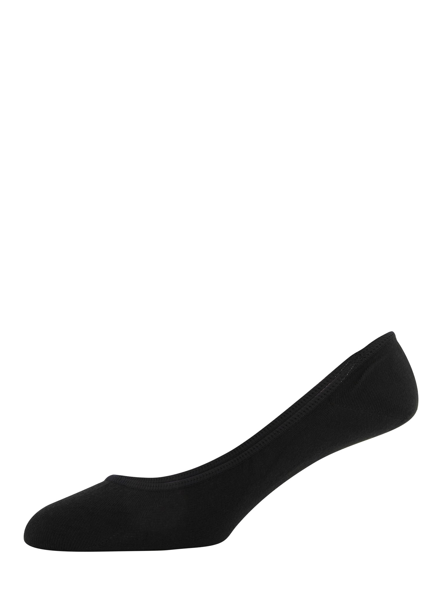 Peds Women's Lightweight Low Cut Liner Socks with Seamless Toe, Shoe Sizes 5-10 and 8-12, 6 Pairs