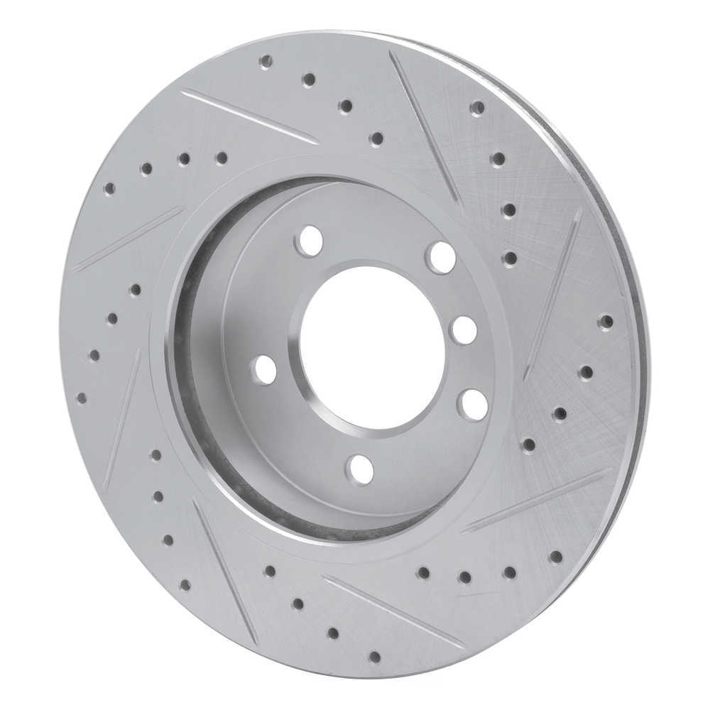 Dynamic Friction Company 631-31046L DFC Brake Rotor - Drilled And Slotted - Silver