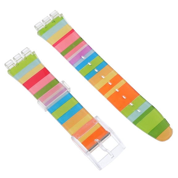 ifundom Silicone Watch Band Assorted Colors Breathable Comfortable Adjustable Strap for Men Women Smartwatches