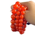 thumbnail image 1 of Blood Amber Style Bangle Bracelet, Red Tone, Buddhist Style, 108 Beads, 10-20 mm, Boho Jewelry Gift for Men Women, 1 of 4
