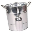 thumbnail image 3 of Metal Ice WIne Bucket Party Tub Back Yard BBQ Beer Tub Con Ice Set Perfecto Para Bar Party Gathering Y Doméstico, 4 Colores Disponibles Plata Baoblaze Cubo de vino, 3 of 7