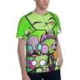 thumbnail image 5 of Mens Invader Zim 3d Print T-Shirt Crewneck Short Sleeve Tee Shirt, 5 of 7