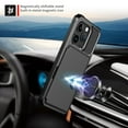thumbnail image 2 of Dteck for iPhone 16 Pro Max Case with Card Holder, Hybrid Rubber Bumper Shockproof Magnetic Back Flip Case for iPhone 16 Pro Max Wallet Case for Women Men, Black, 2 of 6