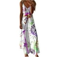 thumbnail image 2 of Qiopertar Robe d'Été Imprimée Décontractée Sans Manches Col en V pour Femmes en Solde Livraison Gratuite à Moins de 5$ jusqu'à 90 % de Réduction, 2 of 5