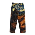 thumbnail image 7 of Fotbe Starry Night Cat Guitarist A Women's Pajama Pants,Sleepwear Pants,Pj Bottoms Drawstring And Pockets-Medium, 7 of 7