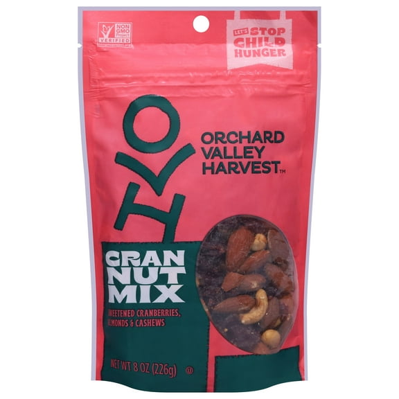 Pack of 2 Orchard Valley Harvest Cran Nut Trail Mix, 8 oz (Package May Vary)