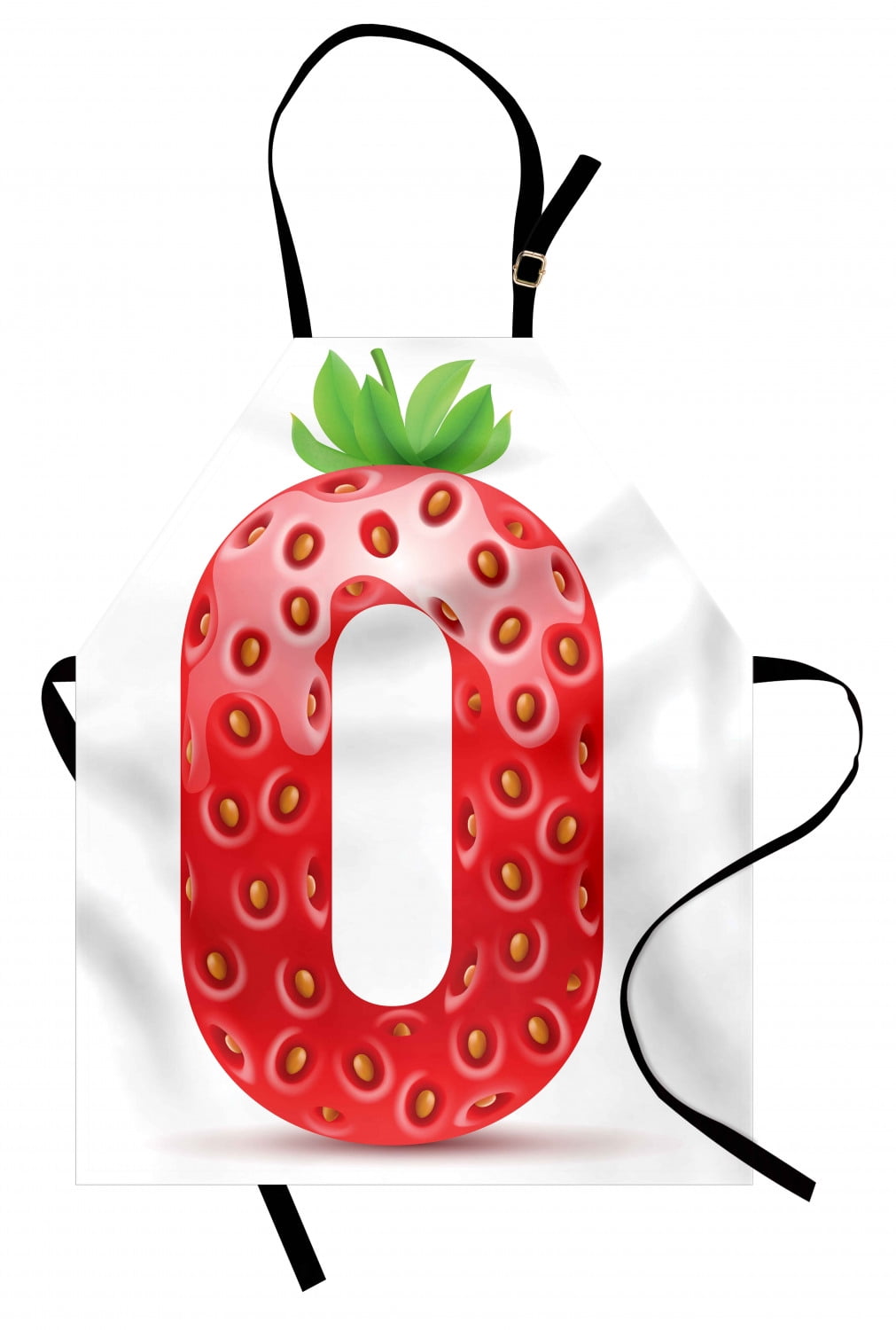 Numbers Apron Number Zero Strawberry Style Mathematics Algebra Organic