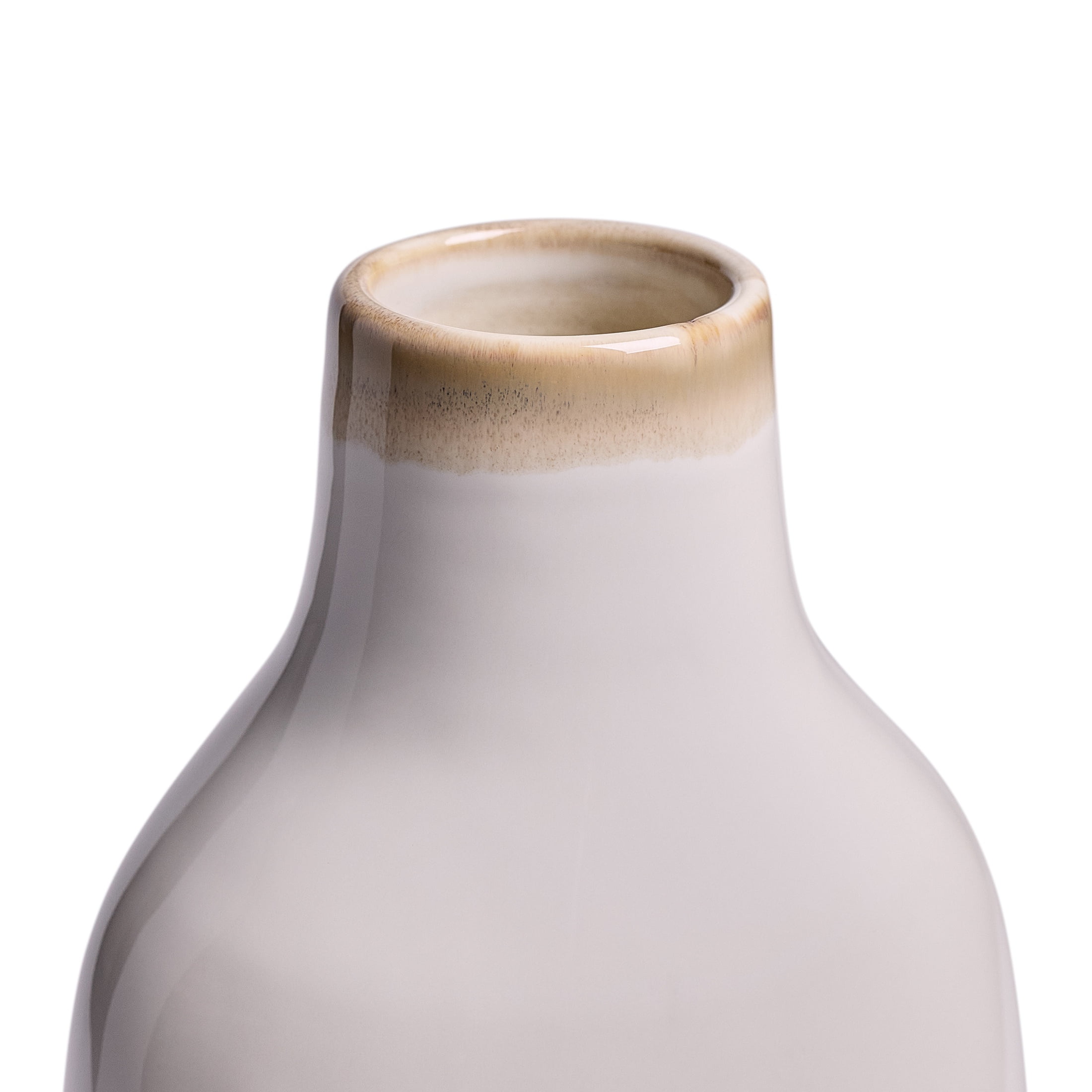 Better Homes & Gardens Indoor Vanilla Bottle Shaped Vase, 18 inch tall
