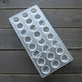 thumbnail image 3 of Chocolate World 1867 Polycarbonate Candy Mold with 24 Tapered-Dome Cavities, Each 25.5mm Diameter x 22.5mm High, 3 of 3