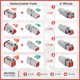 thumbnail image 4 of Kit de Conector Cable Impermeable la Serie Deutsch DT 140 Uds DT06-2 / 3/4 6S DT04-2 ​​3/4 6P Enchufe Sellado Automotriz con Caja Pines, 4 of 5